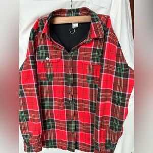 Duluth Trading Company fleece lined flannel, size medium